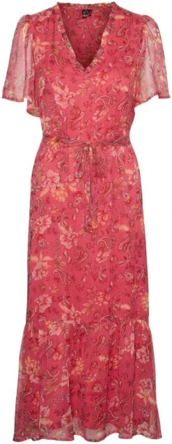Vero Moda Maxi-jurk VMSILO SS 7/8 DRESS WVN BTQ