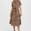 Vero Moda Midi-jurk VMANEA SS CALF DRESS WVN -TrendyTijd Verkoop vero moda midi jurk vmanea ss calf dress wvn bruin 1