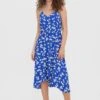 Vero Moda Midi-jurk VMCATCH SINGLET CALF DRESS WVN -TrendyTijd Verkoop vero moda midi jurk vmcatch singlet calf dress wvn blauw 3
