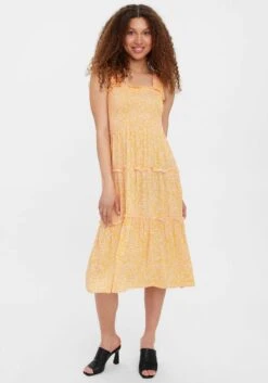 Only Mini-jurk ONLZIMA S/S DRESS CBO JRS 29 Only Mini-jurk ONLZIMA S/S DRESS CBO JRS -TrendyTijd Verkoop vero moda midi jurk vmjenny sl smock calf dress wvn oranje