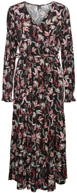 Vero Moda Midi-jurk VMLANA L/S MIDI DRESS WVN -TrendyTijd Verkoop vero moda midi jurk vmlana l s midi dress wvn zwart 4