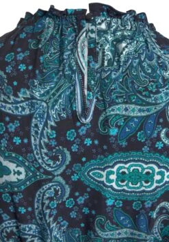 Vivance Gedessineerde Jurk Van Geweven Viscose -TrendyTijd Verkoop vivance gedessineerde jurk van geweven viscose blauw 3