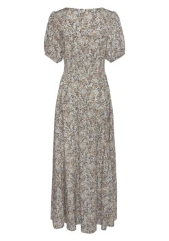 Vivance Maxi-jurk Met Bloemetjesdessin -TrendyTijd Verkoop vivance maxi jurk met bloemetjesdessin grijs 4