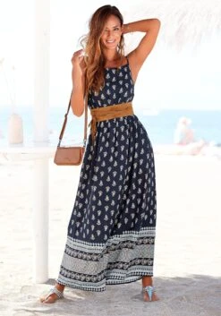 Vivance Maxi-jurk Met Randprint
