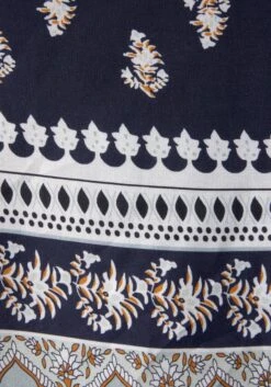 Vivance Maxi-jurk Met Randprint -TrendyTijd Verkoop vivance maxi jurk met randprint blauw 5