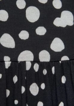 Vivance Maxi-jurk Met Stippenprint -TrendyTijd Verkoop vivance maxi jurk met stippenprint zwart 5