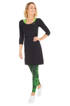 Winshape Jurk In A-lijn WK2 3/4-mouw -TrendyTijd Verkoop winshape jurk in a lijn wk2 3 4 mouw zwart 4