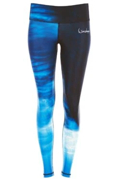 Lady Gedessineerde Jurk -TrendyTijd Verkoop winshape legging ael102 water met licht compressie effect blauw
