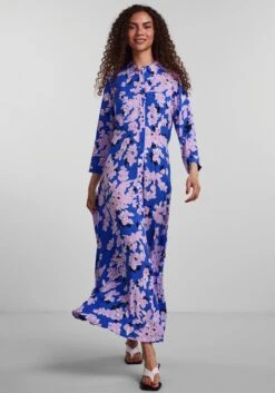 Y.A.S Jurk Met Overhemdkraag YASSAVANNA LONG SHIRT DRESS 23 Y.A.S Jurk Met Overhemdkraag YASSAVANNA LONG SHIRT DRESS -TrendyTijd Verkoop yas jurk met overhemdkraag yassavanna long shirt dress blauw 7