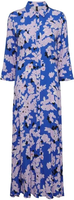 Y.A.S Jurk Met Overhemdkraag YASSAVANNA LONG SHIRT DRESS 24 Y.A.S Jurk Met Overhemdkraag YASSAVANNA LONG SHIRT DRESS -TrendyTijd Verkoop yas jurk met overhemdkraag yassavanna long shirt dress blauw 8