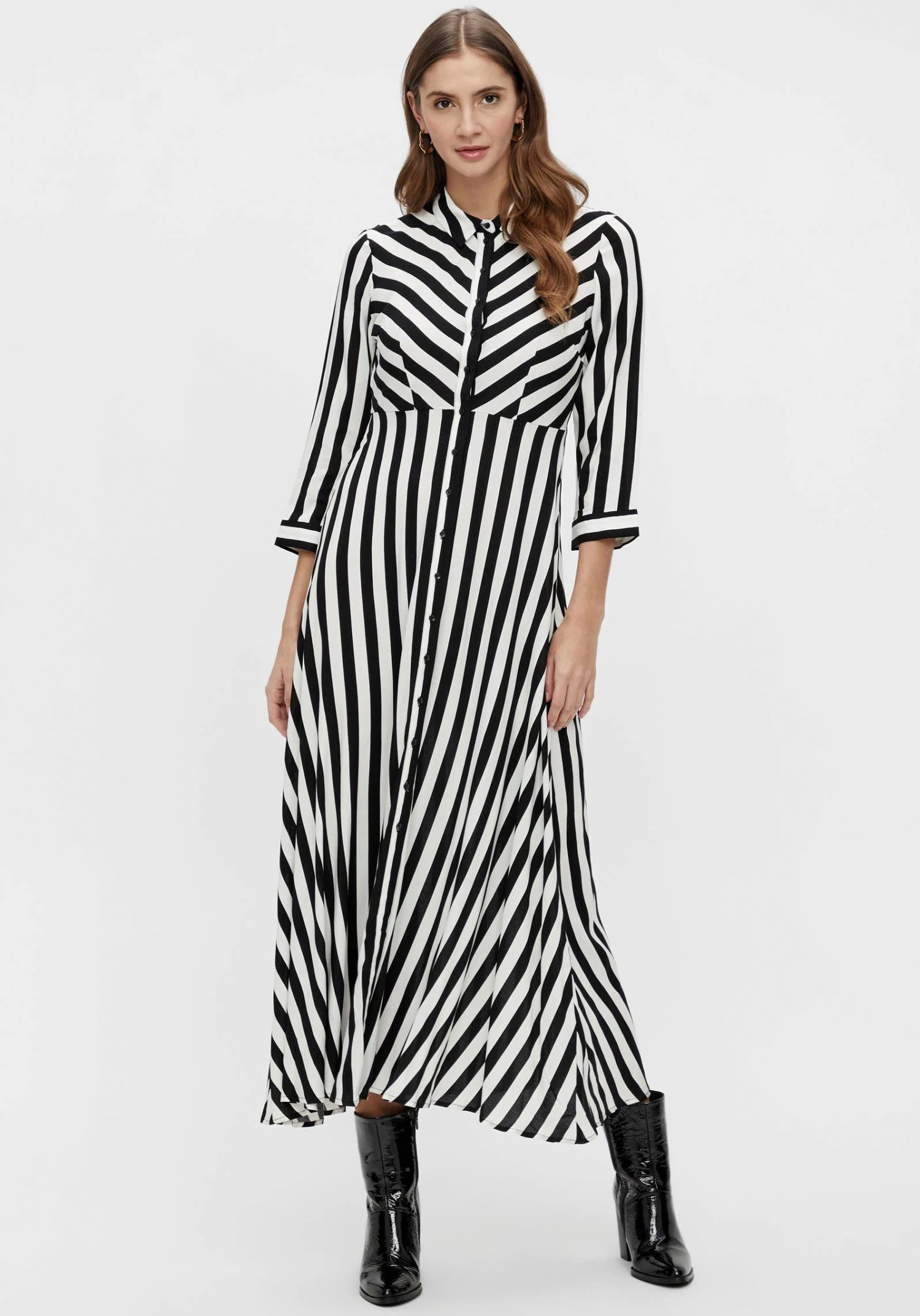 Y.A.S Jurk Met Overhemdkraag YASSAVANNA LONG SHIRT DRESS 3 Y.A.S Jurk Met Overhemdkraag YASSAVANNA LONG SHIRT DRESS