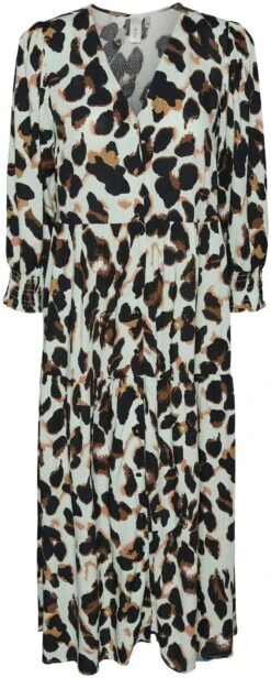 Y.A.S Midi-jurk YASALIRA 3/4 LONG DRESS -TrendyTijd Verkoop yas midi jurk yasalira 3 4 long dress groen 7