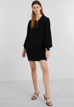 Heine Zomerjurk Gedessineerde Jurk 33 Heine Zomerjurk Gedessineerde Jurk -TrendyTijd Verkoop yas tricotjurk yasdalma ls zip knit dress zwart