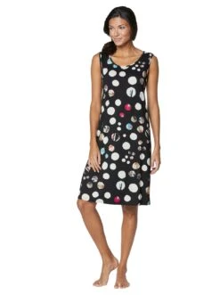 Aniston CASUAL Maxi-jurk (Met Een Bindceintuur) -TrendyTijd Verkoop zomerjurk zwart 2