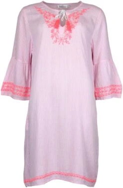 RICK CARDONA By Heine Jurk In A-lijn Jurk -TrendyTijd Verkoop zwillingsherz blousejurkje roze